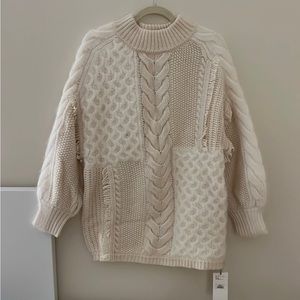 Brand New Snidel Ivory Sweater Dress